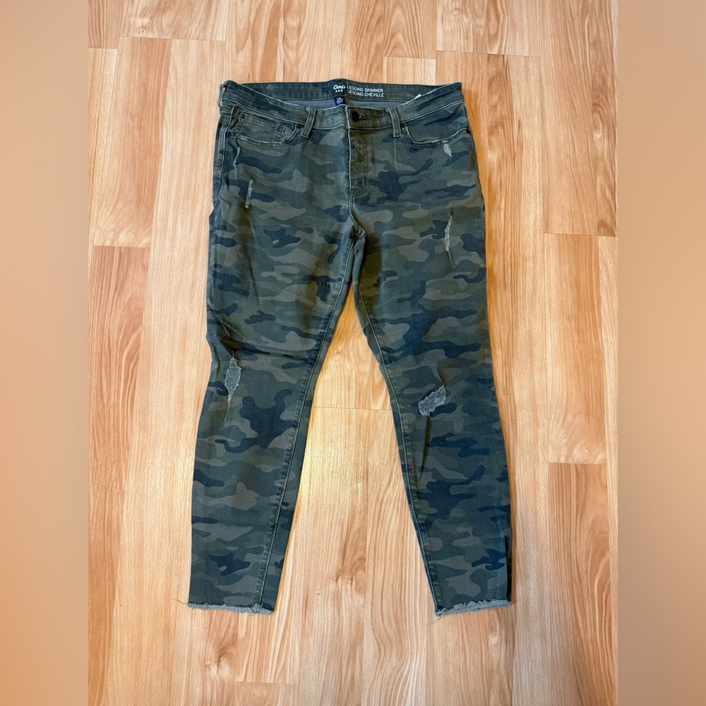 GAP Legging Skimmer Cheville Camouflage Green